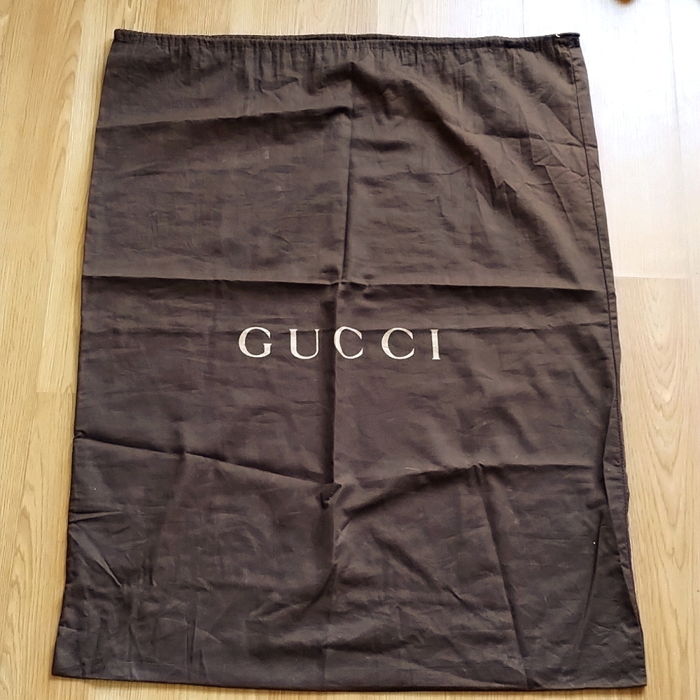 Gucci suitcase Bag protection Brown Made in Italy.